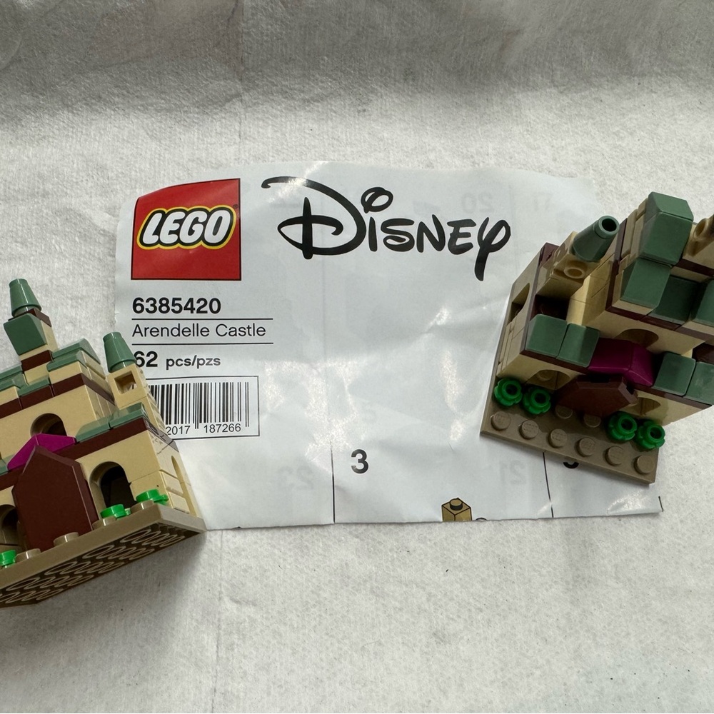 LEGO Disney Arendelle Castle with Green and Tan Pieces